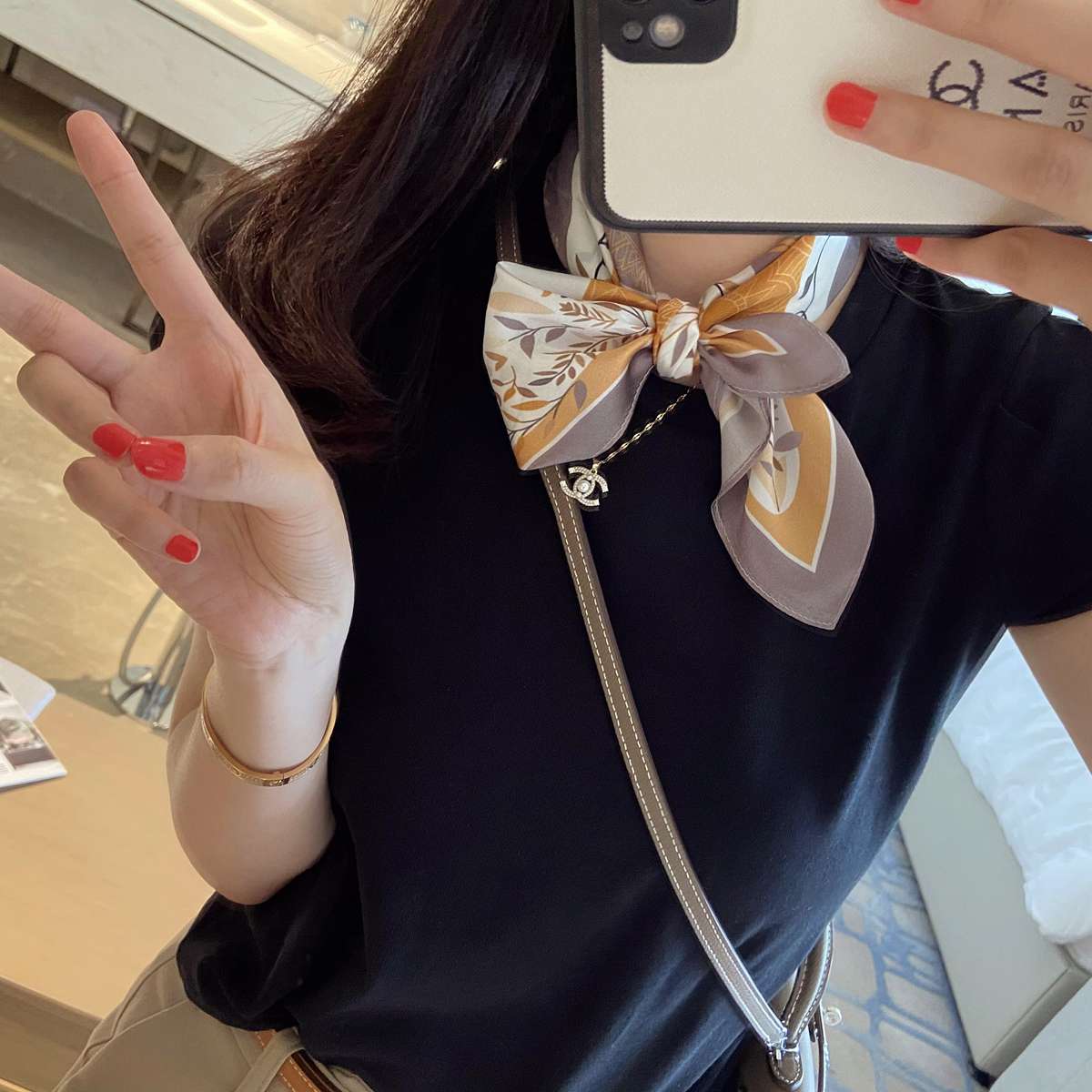 四季の調べシルクスカーフ