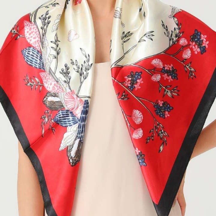 華麗なる花園シルクスカーフ