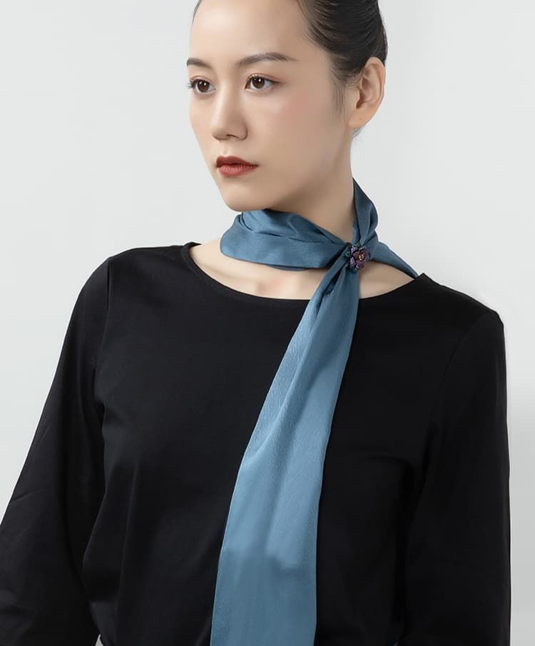 スカーフ ツイリー シルクの輝き 首元の彩りツイリー