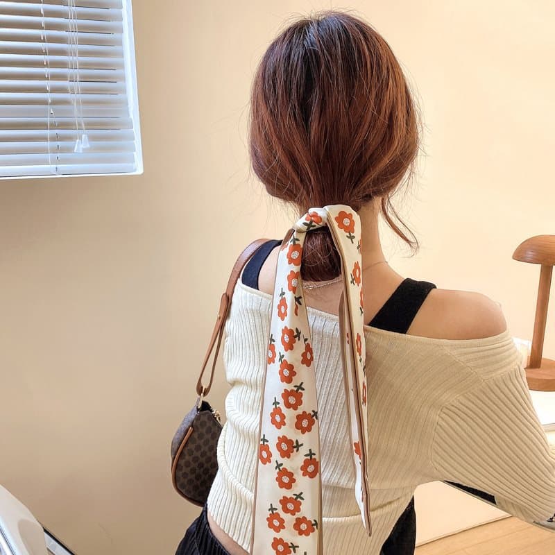 スカーフ 優雅な結び目リボンヘアアクセサリー
