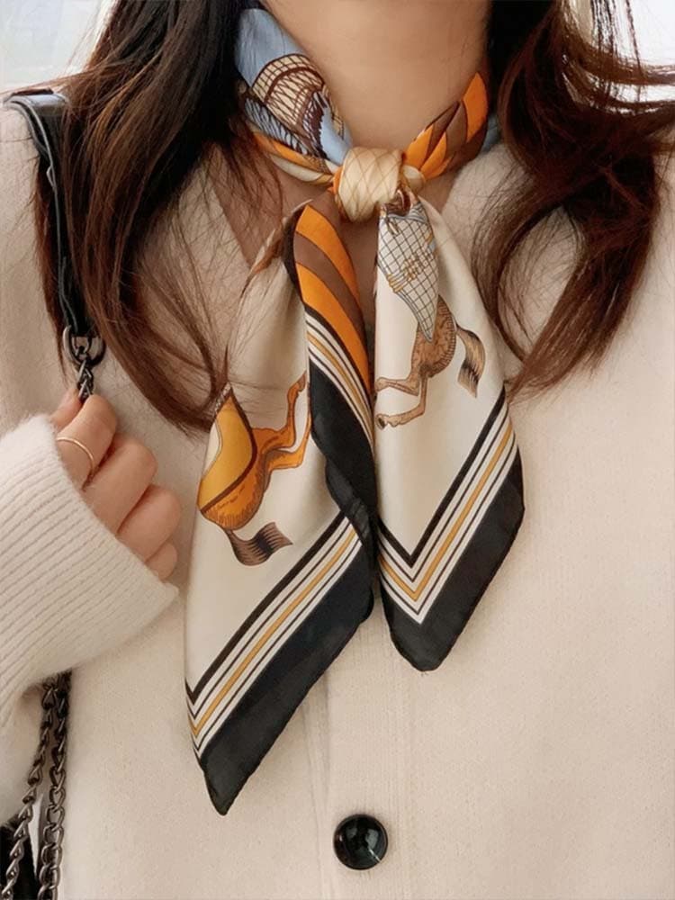 優美な物語シルクスカーフ